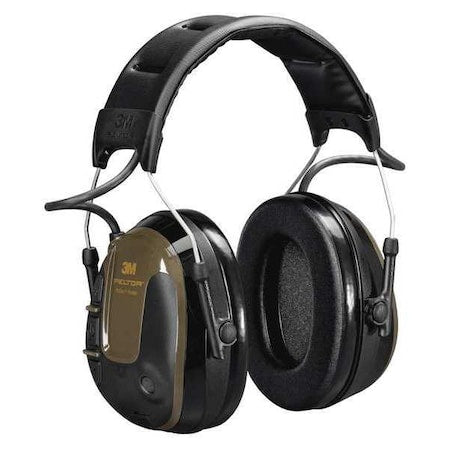 Headset, 21dB, Headband, Green, AA Batteries