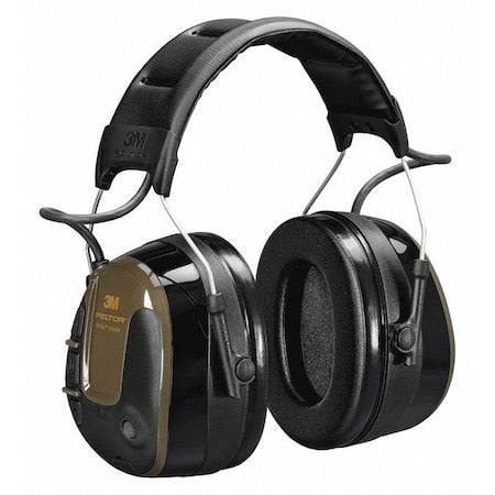 Headset, 26dB, Headband, Green, AA Batteries