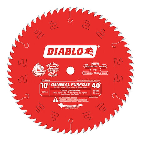 10",40-Teeth Circular Saw Blade