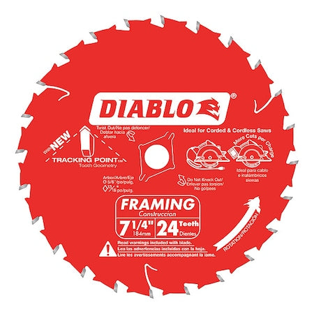 7-1/4",24-Teeth Circular Saw Blade