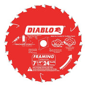 CircularSawBlade,Carbide,Dia:7.25