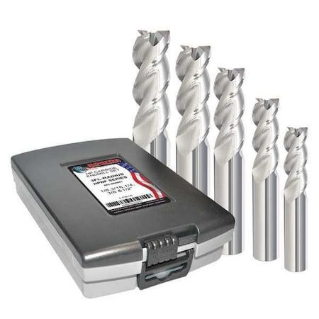 Corner Radius End Mill Set,6" L
