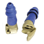 Battleplugs(R) Reusable Soft Plastic Ear Plugs, Bell Shape, 20 dB, Blue, 1 PR