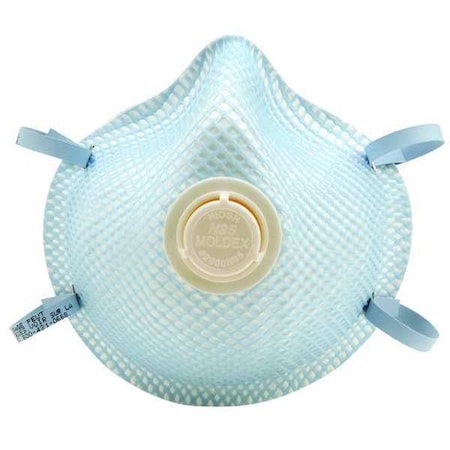 Disposable Respirator, N95, Molded, Dual, Non-Adjustable, Molded Nose Bridge, M