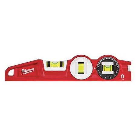 10" Die cast Torpedo Level w/360 Degree Locking Vial