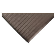 Antifatigue Mat, 60 ft. L x 6 ft. W, 3/8" Thickness, Closed Cell PVC Foam, Ribbed, Black