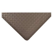 Antifatigue Mat, 10 ft. L x 3 ft. W, 9/16" Thickness, Vinyl, Diamond Plate, Black