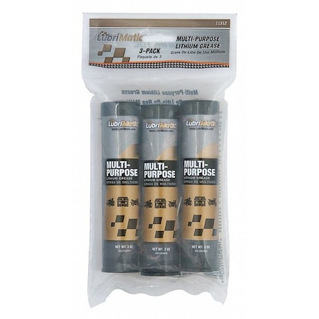 Multipurpose Lubricant, 3 oz, Cartridge, Mineral, Black