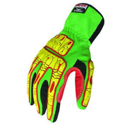 Impact Gloves,Size M,Green,PR