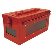 Group Lockout Box,Red,5-43/64" H