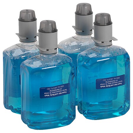Shampoo and Body Wash,1200mL,Foam,PK4