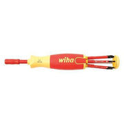 Multi-Bit Screwdriver, Phillips, Slotted Bit Style, Drive Size 6mm, 9 3/4 in L, 7-Piece