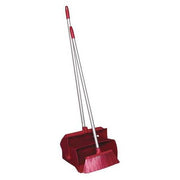 Lobby Dust Pan and Broom Set,Red