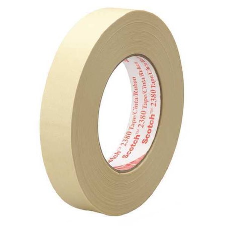 Painter's Tape, 48 mm W x 55 m L, 7.2 mil Thick, Tan, Rubber Adhesive, 24 PK