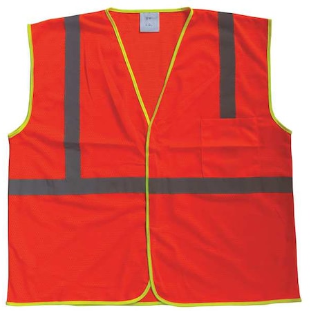 U-Block Vest, Class1 Orange/Red, 4XL/5XL