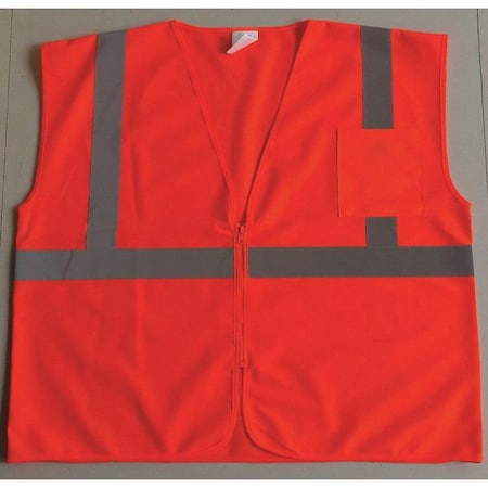 U-Block Vest, Class2 Orange/Red, XL