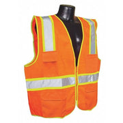 High Visibility Vest,Orange/Red,M