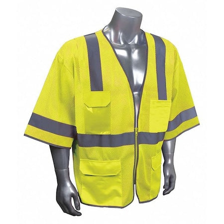 High Visibility Vest,Yellow/Green,2XL