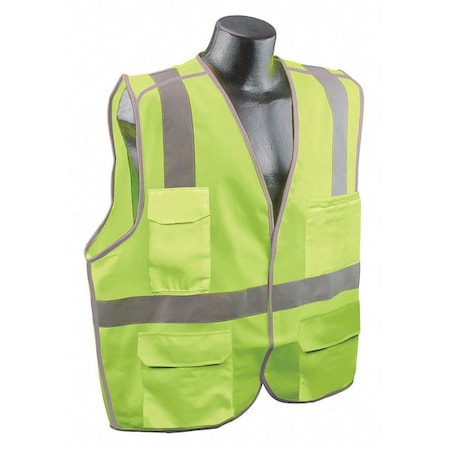 High Visibility Vest,Yellow/Green,L/XL