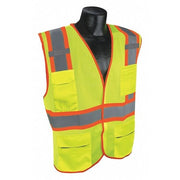 High Visibility Vest,Yllw/Green,2XL/3XL