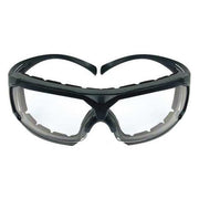 SecureFit 600, Safety Glasses, Anti-Fog & Anti-Scratch, Clear Lens, Gray Frame, Half-Frame