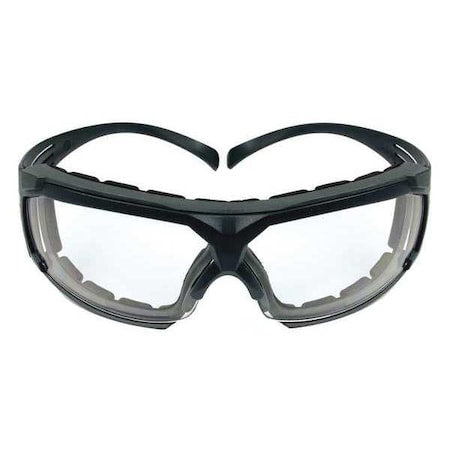 SecureFit 600, Safety Glasses, Anti-Fog & Anti-Scratch, Clear Lens, Gray Frame, Half-Frame