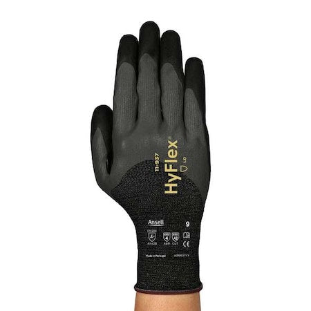 Cut Resistant Coated Gloves, Cut Level A2 ,Double Dipped ,Foam Nitrile ,Sandy ,8 1 PR