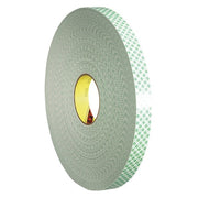 Double-Sided Foam Tape, 1 in W, 72 yd L, 1/32 in, Polyurethane Foam, Double-Sided, 9 PK