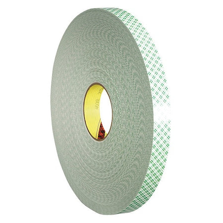 Double-Sided Foam Tape, 1 in W, 72 yd L, 1/32 in, Polyurethane Foam, Double-Sided, 9 PK