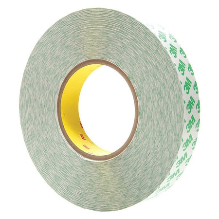 Film Tape, 1 in W, 54 5/8 yd L, 10.2 mil, Vinyl Film, Double-Sided, 18 PK