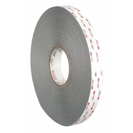 Double-Sided Foam Tape, 3/4 in W, 36 yd L, 1/32 in, Acrylic Foam, Double-Sided, 3 PK