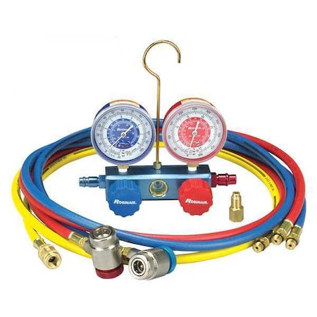 Manifold Gauge Set,2 Valves,3 Hoses