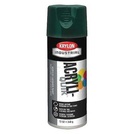 Spray Paint, Hunter Green, Gloss, Solvent, 12 oz