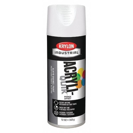 Spray Primer, White, Solvent, 12 oz.