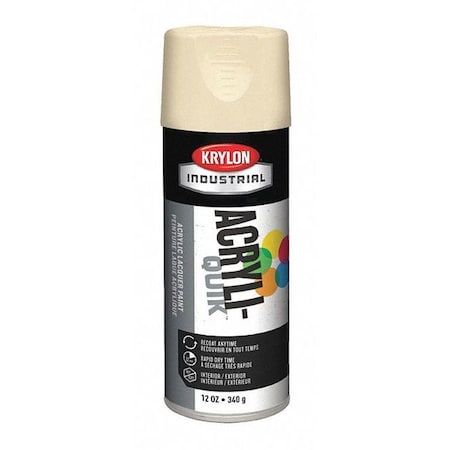 Spray Paint, Almond, Gloss, Solvent, 12 oz