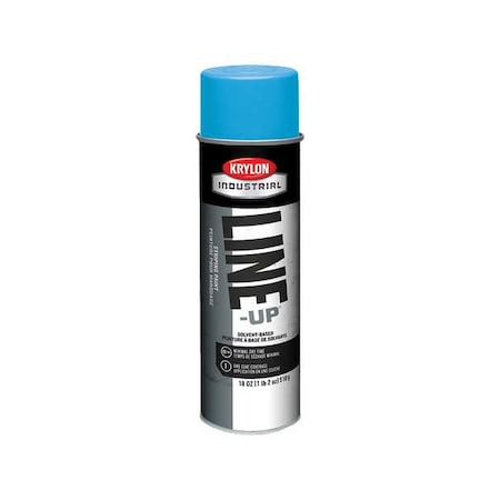 Pavement Striping Paint, 18 oz., Handicap Blue, Solvent -Based