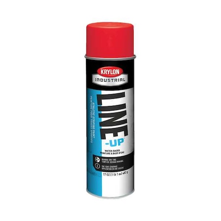 Athletic Field Striping Paint, 17 oz., Athletic Scarlet, Water -Based