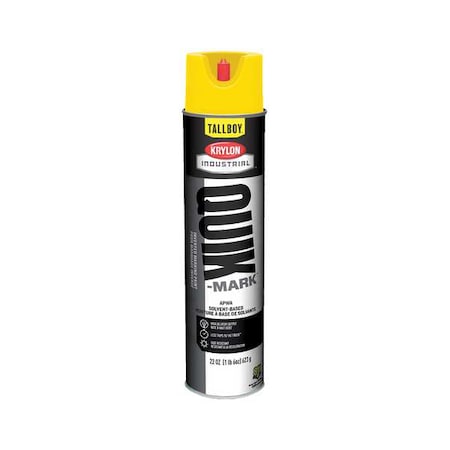 Inverted Marking Paint, 22 oz., High Visibility Yellow, Solvent -Based