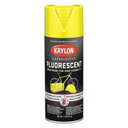 Spray Paint, Flourescent Lemon Yellow, Gloss, Solvent, 11 oz
