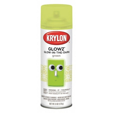 Spray Paint, Green, Gloss, Solvent, 6 oz