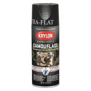 Spray Paint, Black, Ultra-Flat, Solvent, 11 oz