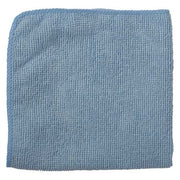 Microfiber Cloth Wipe 12" x 12", Blue, 24PK