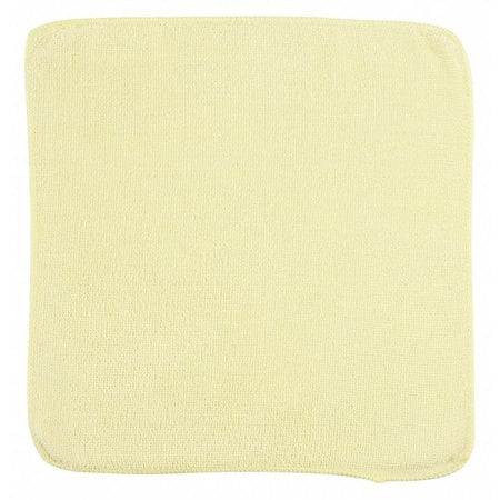 Microfiber Cloth Wipe 12" x 12", Yellow, 24PK