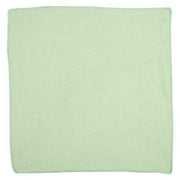 Microfiber Cloth Wipe 16" x 16", Green, 24PK
