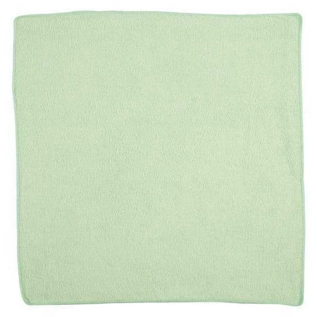 Microfiber Cloth Wipe 16" x 16", Green, 24PK