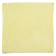 Microfiber Cloth Wipe 16" x 16", Yellow, 24PK