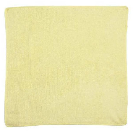 Microfiber Cloth Wipe 16" x 16", Yellow, 24PK