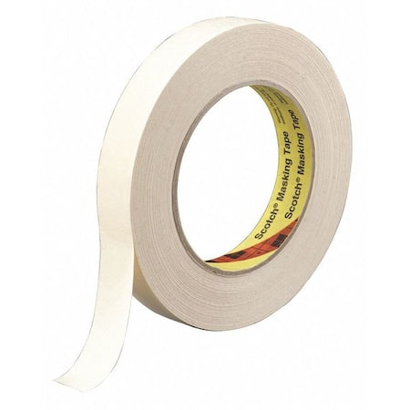 Painter's Tape, 18 mm W x 55 m L, 6.3 mil Thick, Tan, Rubber Adhesive, 48 PK