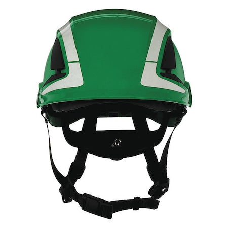 Reflective, Non-Vented, Hard Hat, X5000, ABS, 6 Point Ratchet, Type 1, Class E, Green