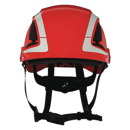 Reflective, Non-Vented, Hard Hat, X5000, ABS, 6 Point Ratchet, Type 1, Class E, Red